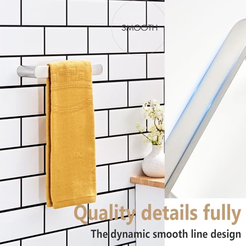 KOKOSIRI Towel Ring Brushed Nickel Hand Towel Bar for Bathroom Wall Mount 9-Inch Towels Rack Bathroom Organization Hardware Stainless Steel, B4010BR-L9 - color: Brushed Nickel
