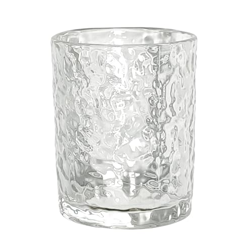 Glass Toothbrush Holders for Bathroom, Water Glass, Unbreakable Clear Bathroom Tumbler Cup, Mouthwash Cup, Toothpaste Storage Stand, Tooth Brush Organizer for Vanity Countertop
