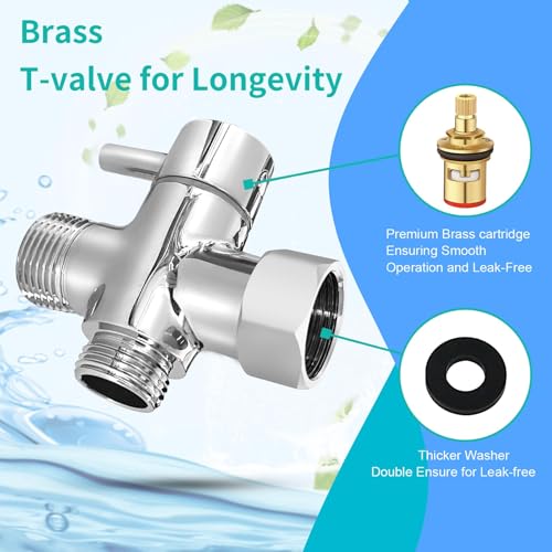 BARROCK Bidet Sprayer for Toilet, Handheld Jet Spray for Existing Toilets with Bidet Hose, Adjustable Water Pressure Muslim Shower, Stainless Steel Cloth Diaper/Feminine Wash Sprayer Chrome - color: Chrome