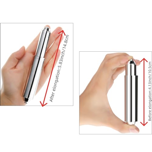 Shappy 2 Pcs Universal Toilet Paper Holder Replacement Rod Spring Loaded Plastic Retractable Paper Replacement Rod Toilet Tissue Roll Holder Insert for Bathroom Home Fixture Accessories (Silver) - color: Silver