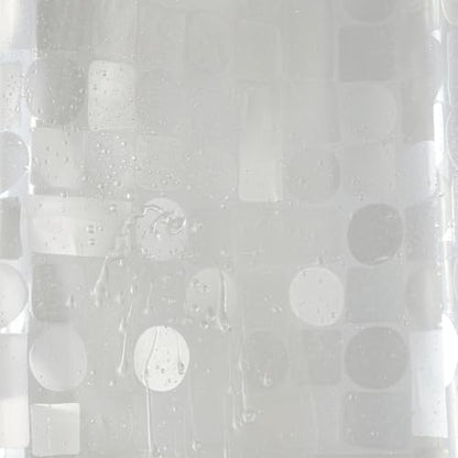 Short Clear Shower Curtain Liner 60 Inch Long, Waterproof Plastic Bathroom Curtain Liners, Semi Transparent, Hotel Quality, Machine Washable, 72 X 60 Inch - color: 3d-semi Sheer, size: 72"W x 60"L (Pack of 1)