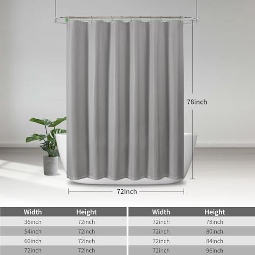 eachope Waterproof Fabric Shower Curtain,No Liner Needed,TPU Laminated Polyester Shower Curtain,Chevron Striped Design with Weighted Magnets and Metal Grommets,72Wx78H,Gray - color: Grey, size: 72"W x 78"L (Pack of 1)
