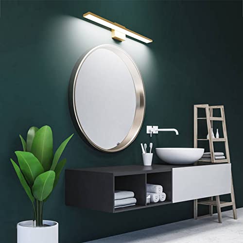 Ralbay 24inch Modern Gold Bathroom Vanity Light Frosted Aluminum Modern LED Gold Bathroom Light Fixtures White Light 6000K - color: Gold, size: 24 inch