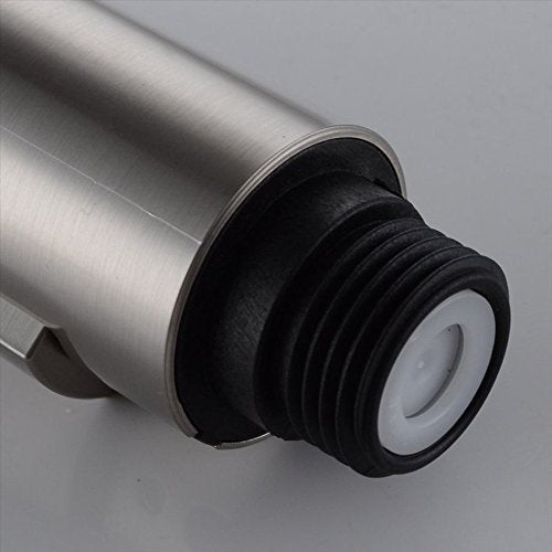 7Trees Pull Down Spray Head for Kitchen Faucet, 2-Function Bathroom Faucet Replacement Head, Water Nozzle, 1.8 GPM G1/2 Pull-Out Spray Nozzle, 0.8inch Connector (Brushed Nickel) - color: Brushed Nickel