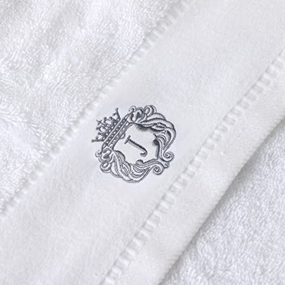 Luxury Bathroom Super Soft and Highly Absorbent Premium 100% Cotton Bath Towel Set for Gifts (White-J) - color: White-j