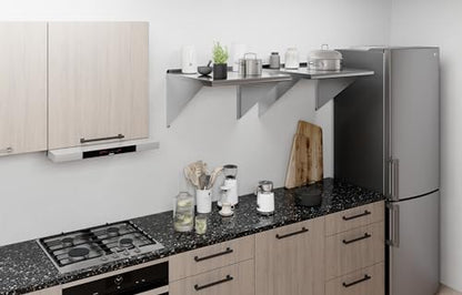 AmGood 24 in. x 24 in. Stainless Steel Wall Shelf | NSF | Metal Shelving | Garage, Laundry, Storage, Utility Room | Restaurant, Commercial Kitchen - size: 24 in. x 24 in.