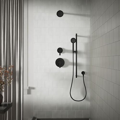 KOHLER K-33641-H-BL Elate® Single-Function Showerhead, 1.5 GPM, Efficient Water Flow, Durable Construction Shower Head, Simple Setup, Matte Black - color: Matte Black, size: 1.5 GPM