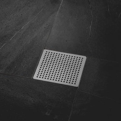 Square Drain Cover Grates,3.6" x 3.6" 304 Stainless Steel Drainage Grate Cover Replacement Floor Drain Strainer for Shower, Bathroom Floor, Balcony, and Outdoor Garden Drains -2pcs - size: 3.6" x 3.6"