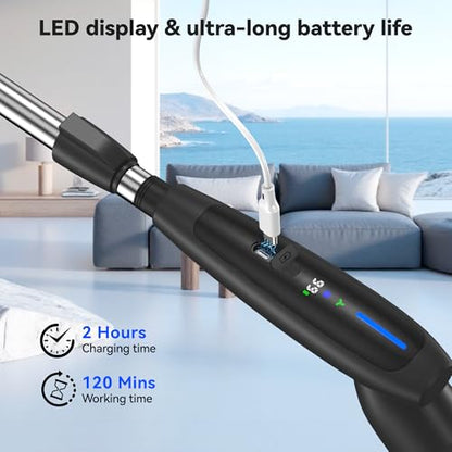 Electric Cleaning Brush - 10-in-1 IPX7 Full Waterproof Electric Spin Scrubber with LED Display, Gravity Sensing Dual Speed Adjustment, Suitable for Bathrooms, Kitchens, Sinks, Tiles, Cars