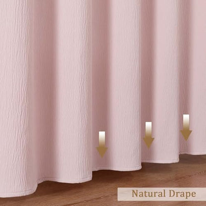 Aiyufeng 3D Textured Pink Shower Curtain for Bathroom, Fabric Shower Curtain Soft Cloth & Hotel Spa Quality, Luxury Boho Bathroom Curtains, Machine Washable, Pink, 72x72 Inches - color: Pink, size: 72"W x 72"L (Pack of 1)