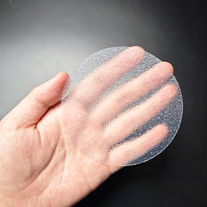 SANKEMU Transparent Non-Slip Bathtub Stickers, 20 PCS Shower Stickers for Safety Bathroom Tubs, Bathtub Non Slip Stickers and Adhesive for Bath Tub, Shower Floor(Round Shape, Clear) - size: 3.94 INCH X 3.94 INCH