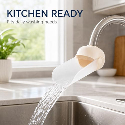 Faucet Extender for Toddlers, Sink Extender for Bathroom & Kitchen,Tap Extension for Easy Hand Washing(Apricot) - color: Apricot
