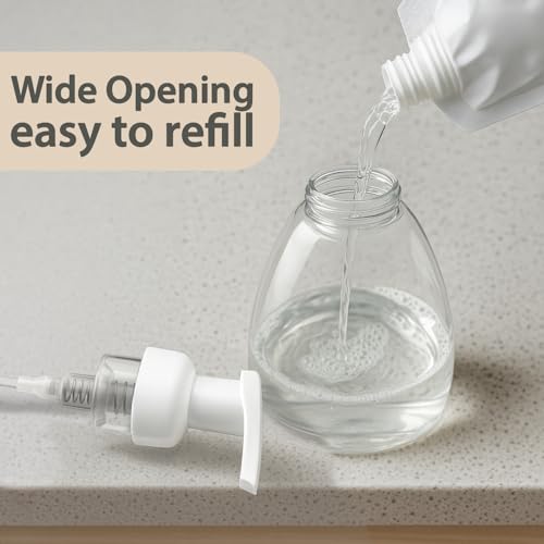 Bar5F 6pPack Foaming Soap Dispenser Pump Bottle for Dr. Bronner's Castile Liquid Soap 8.5-Ounce - size: 6-Pack