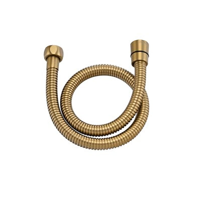 31 Inches 304 Stainless Steel Shower Hose Extra Short Gold | Handheld Shower Head Hose Replacement,Anti Winding Interface,With Brass Insert And Nut-durable ＆ Flexible Rv Shower Hose - color: Gold, size: 31 Inch