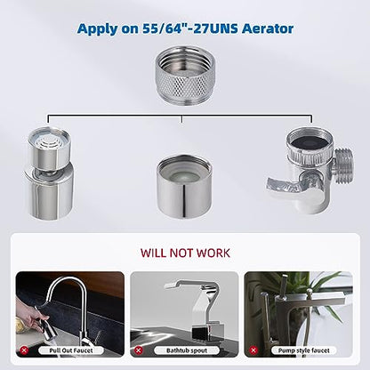 18-PCS Brass Faucet Adapter Kit, Metal Kitchen Sink Faucet Aerator Adapters | Male Female Connectors for Bathroom Removable Aerator Faucets, Garden Hose, RV, 4 PCS Aerator Removal Tools, Easy DIY Install - style: Equipped with 4 Aerator Removal Wrench Too