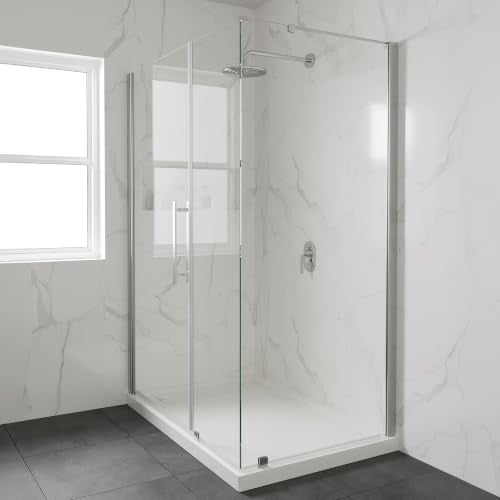 OVE Decors 54x36" Shower Base, White - size: 54 x 36, style: Side Drain