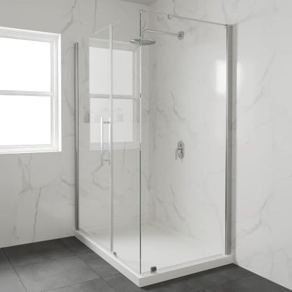 OVE Decors 54x36" Shower Base, White - size: 54 x 36, style: Side Drain