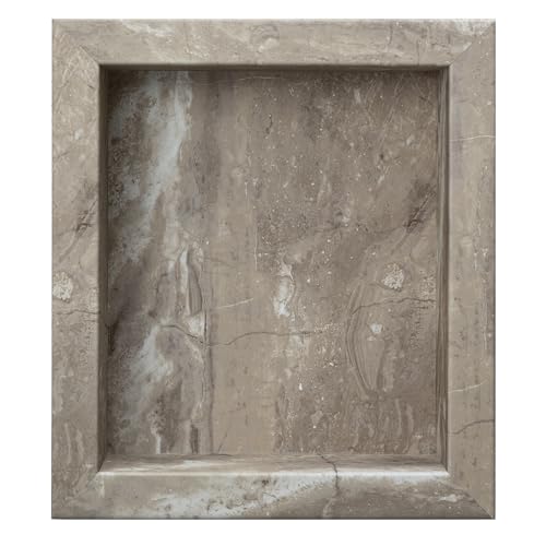 Palisade 17.5 in x 15.5 in Vinyl Shower Niche Venetian Marble | Waterproof Shower Insert - color: Venetian Marble