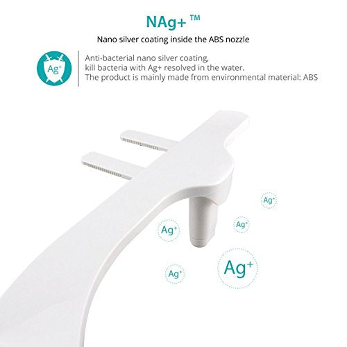 Bathroom Bidet Fresh Water (Cold Water only) Spray Self Cleaning Dual Nozzle Non-Electric Mechanical Bidet Toilet Restroom Seat Cover Attachment (UBI-AMI-630) - style: UBI-AMI-630