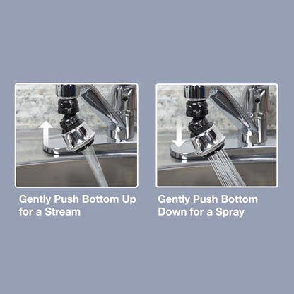Danco Dual Thread Swivel Sprayrator, Chrome, 10500 - color: Chrome, size: Dual Thread Swivel