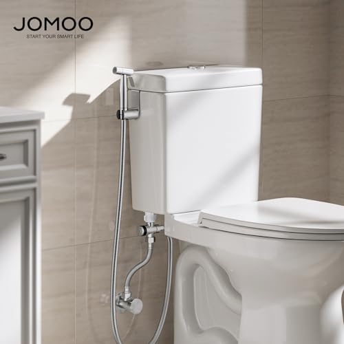 JOMOO Bidet Sprayer for Toilet, 304 Stainless Steel Handheld Bidet Sprayer for Toilet with 47" Bidet Hose, Adjustable Water Pressure Jet Spray for Toilet & Shattaf for Personal Hygiene, Cloth Diaper