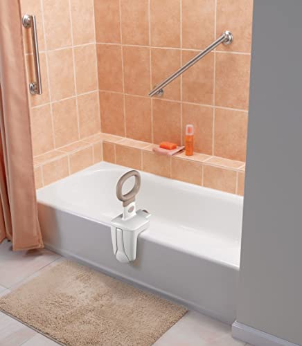 Moen DN7175 Bath Safety Adjustable Tub Grip, Glacier