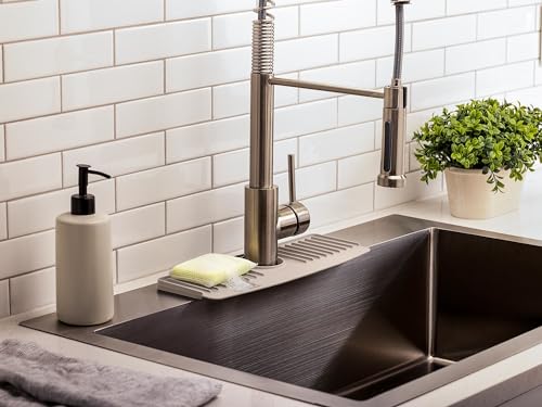 WeatherTech FaucetMat - Protect Your Kitchen & Bathroom Countertops - Tan/Sand - color: Tan, size: Single