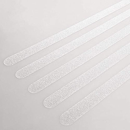 Non Slip Bath Stickers 18pcs, Safety Shower Treads Strips, Bathtub Anti-Slip Stickers, Anti Skid Tape for Shower,Tub, Steps 15Inch by 0.8Inch,Clear | Non Slip Bath Stickers, Safety Shower Treads Strips, Clear Anti Skid Tape for Shower Floor, Tub, Stairs,