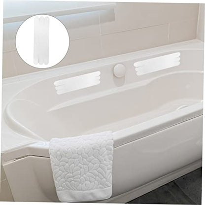 TIDTALEO Anti-Slip Tape for Bathroom Waterproof Adhesive Bath Safety Strips 2cm x 0cm Non-Slip Stickers for Bathtubs Showers and Floors - size: 6 pcs
