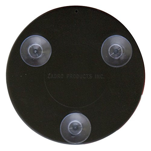 Zadro Compact 15X Magnification Travel Lightweight Portable Suction Cup Makeup Spot Mirror, Black, Black Finish - color: Black Finish