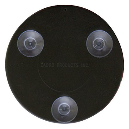 Zadro Compact 15X Magnification Travel Lightweight Portable Suction Cup Makeup Spot Mirror, Black, Black Finish - color: Black Finish