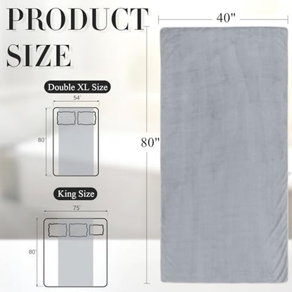 SmoothNovelty 2 Pcs Oversized Bath Towels 40 x 80 Inch, Extra Large Bath Sheets Microfiber Lightweight & Quick Dry, Jumbo Shower Towels for Adults Beach, Gym, Pool, Spa, Travel (Light Gray) - color: Light Gray