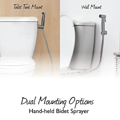 Design House Handheld Bidet Sprayer, Stainless Steel | Surface, Contemporary/Modern, Stainless Steel, Plumbing, 588913-SS - color: Stainless Steel