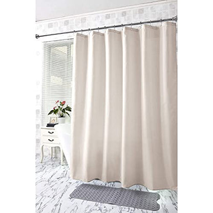 Khaki Shower Curtain Liner, Khaki Fabric Shower Liner, 2-in-1 Bathroom Shower Curtain and Liner, 12 Grommet Holes, Water Proof, Machine Washable, Hotel Quality, 72 x 72 Inches - color: Khaki, size: 72"W x 72"L (Pack of 1)