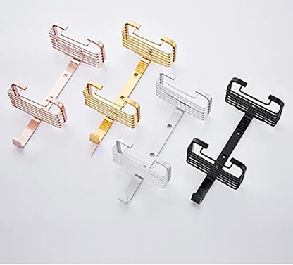 Soap Dish with Hook for Bathroom Shower Kitchen Sponge Holder Wall Mounted Rustproof No Drilling Adhesive Bar Soap Holder,Gold - color: Gold