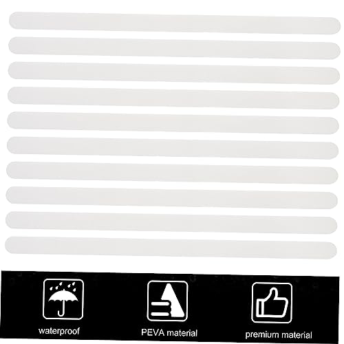 36pcs Slip Tape for Bathroom Non-Slip Strips White Shower Bathtub Safety Adhesive Treads Skid Stickers Bath Safety Strips Non Stickers for Stairs Floors - size: 38X2cm