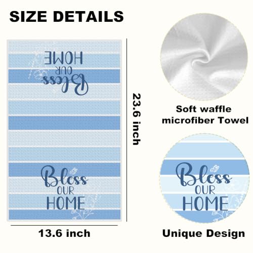 ZHAMEN Daisy Dream Kitchen Towel Soft Absorbent Hand Tea Towels Set of 2 - color: Multi 1576