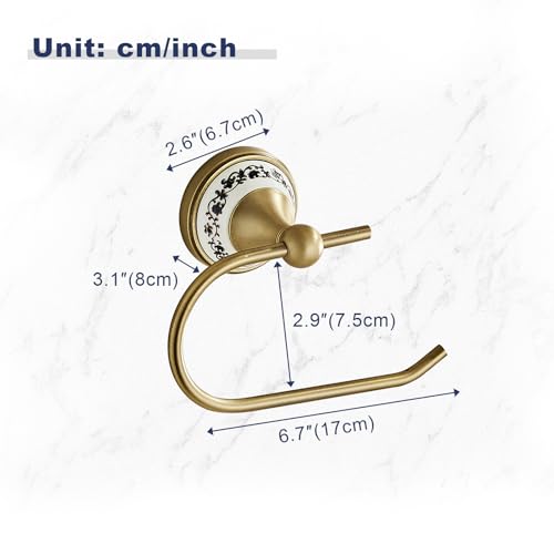 Wall Mounted Bathroom Kitchen Antique Toilet Paper Holder, Open Arm Towel Holder, Tissue Holder, Bathroom Kitchen Tissue Roll Holder YIGUANXIN - color: Antique, size: Toilet Paper Holder