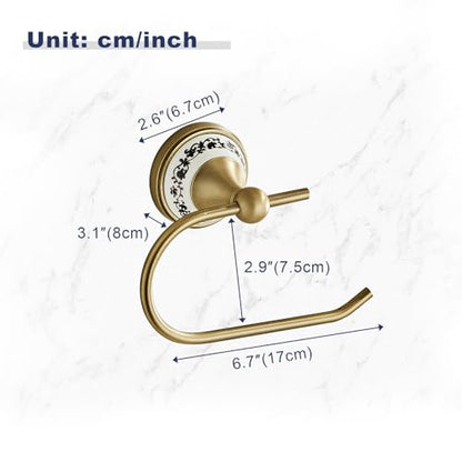 Wall Mounted Bathroom Kitchen Antique Toilet Paper Holder, Open Arm Towel Holder, Tissue Holder, Bathroom Kitchen Tissue Roll Holder YIGUANXIN - color: Antique, size: Toilet Paper Holder