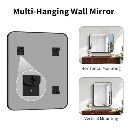 Koonmi Bathroom Wall Mirror,28x36 Inch Large Vanity Mirror for Over Sink - size: 36"L x 28"W