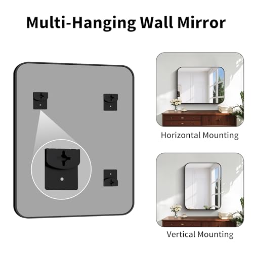 Koonmi Bathroom Wall Mirror,28x36 Inch Large Vanity Mirror for Over Sink - size: 36"L x 28"W