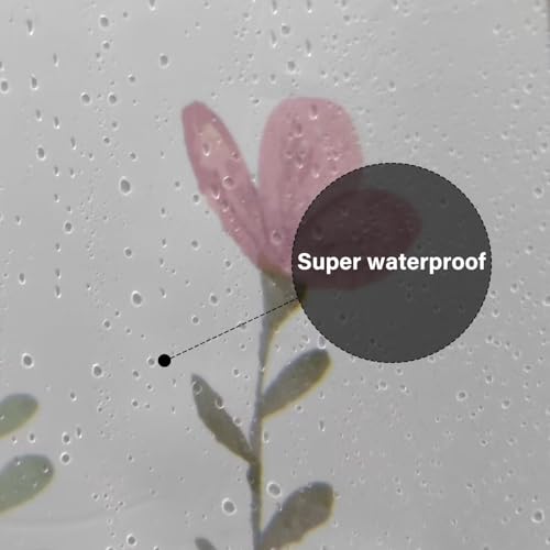 Plastic Shower Liner - Premium EVA 6G Thickened Shower Curtain Liner with Rustproof Grommets and 3 Weighted Magnets, Waterproof Shower Curtain for Bathroom(Bouquet, 72”*72”) - color: Bouquet, size: 72”*72”