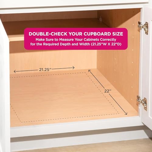 HOLDN’ STORAGE Pull Out Cabinet Organizer, Pantry Drawer, 20"W x 21"D x 5"H | Heavy-Duty Full-Extension, Roll Out Shelf for Pots, Pans & Under Sink Storage, Chrome, Require a 21.25"W Cabinet Opening - size: 20 Inch
