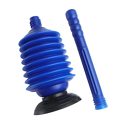 Cabilock Bathroom Plunger High Pressure Thrust Toilet Plunger Blue and Easy to Clean