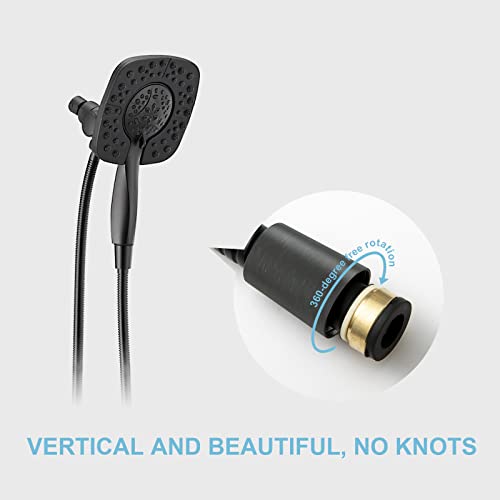 OFFO Shower Hose Oil Rubbed Bronze Kink Free Stainless Steel Shower Hose Attachment Electroplating Handheld Shower Head Hose Flex Hoses Extension with Brass Insert & Nut for Pet Bathing Cleaning 60 in - color: Oil Rubbed Bronze, size: 60 in