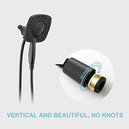 OFFO Shower Hose Oil Rubbed Bronze Kink Free Stainless Steel Shower Hose Attachment Electroplating Handheld Shower Head Hose Flex Hoses Extension with Brass Insert & Nut for Pet Bathing Cleaning 60 in - color: Oil Rubbed Bronze, size: 60 in
