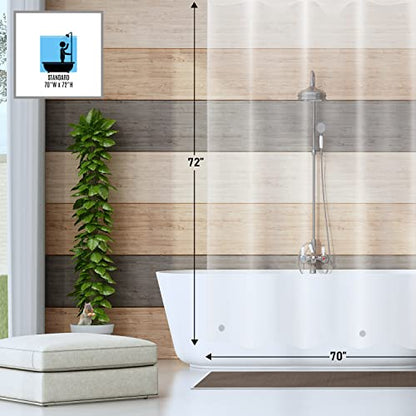 SO HOME Shower Curtain Liner - Heavy Duty 6 Guage PEVA - Built in 3 Weighted Magnets - 12 Aluminium Grommets (2, Clear, 72" x 70" - color: Clear
