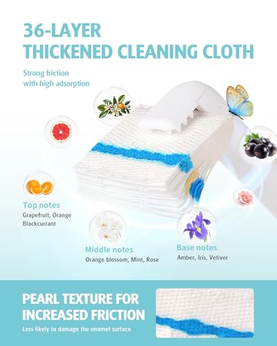 AIR U+ 48 Count Flushable Toilet Brush Refills for Scrubbing Bubbles | Refills Only, Disposable Toilet Brush Refill Pads for Toilet Bowl and Bathroom, Toilet Brush Accessories - color: 48 Refills