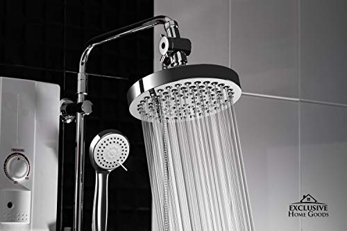 Shower Head With Handheld Combo, 6 Inch High Pressure Rainfall Showerhead With Hand Held 70 Inch Hose for Bath - Adjustable Swivel Shower Head Spray Anti-leak Nozzles - Universal Fit - size: 2.5 GPM
