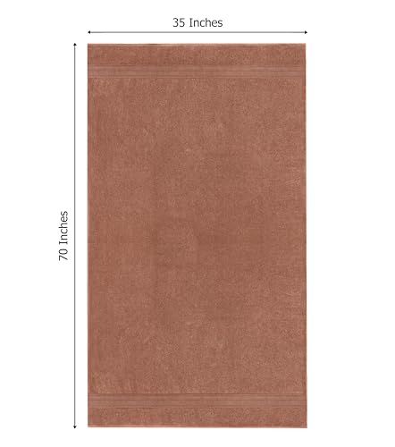 COTTON CRAFT Soft Giant Bath Sheet - 2 Pack 100% Cotton Mocha Bath Towel | Oversized Extra Large 35x70 inches Luxurious 600 GSM Super Soft Absorbent Quick Dry Bathroom Shower Hotel Spa Towel Sheet - color: Mocha - 2 Pack Bath Sheet